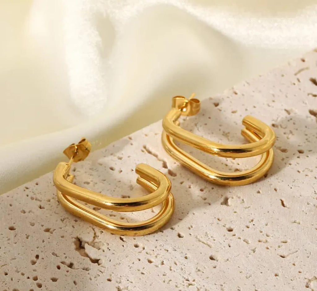 Duo Curve Earrings