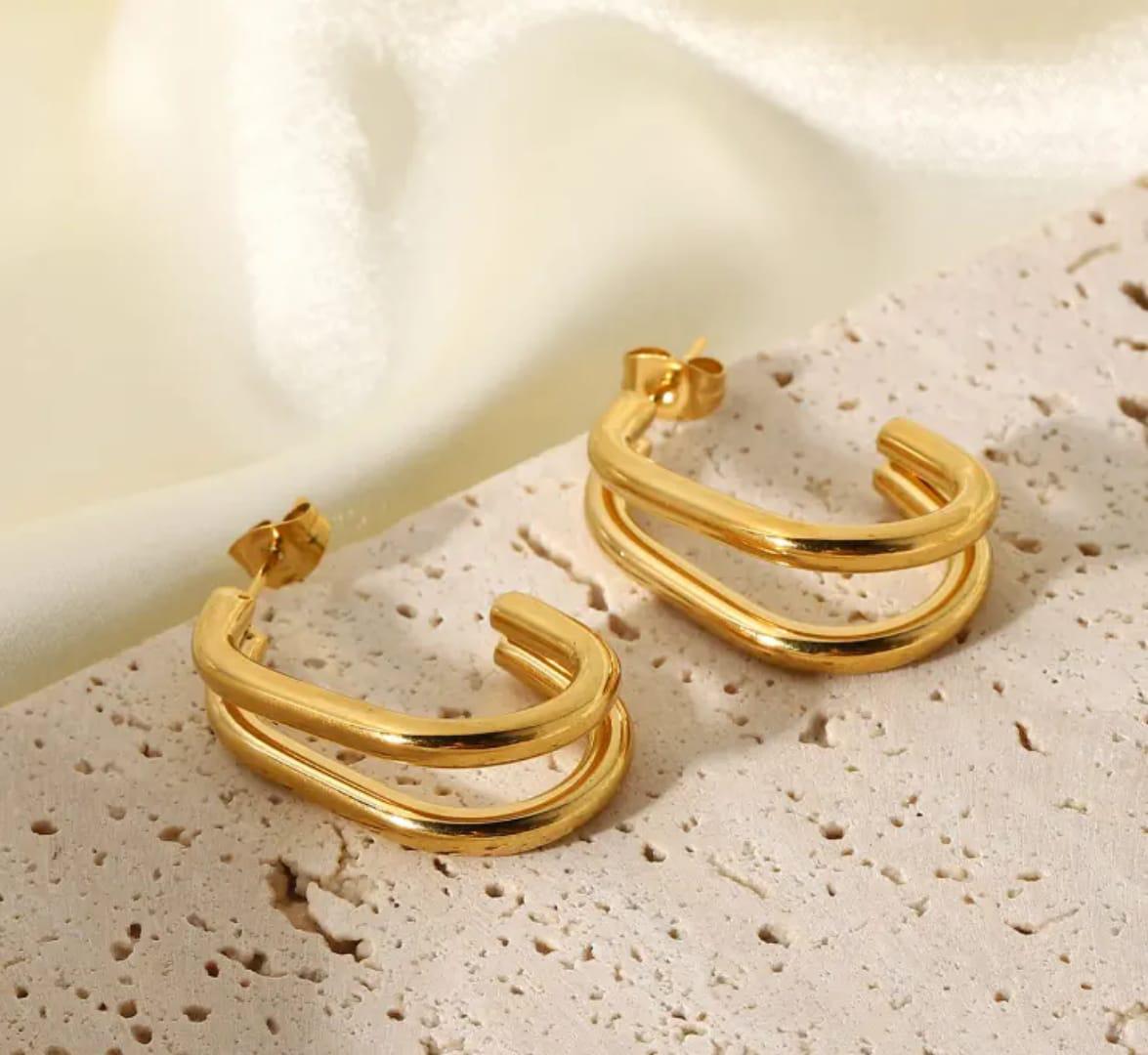 Duo Curve Earrings