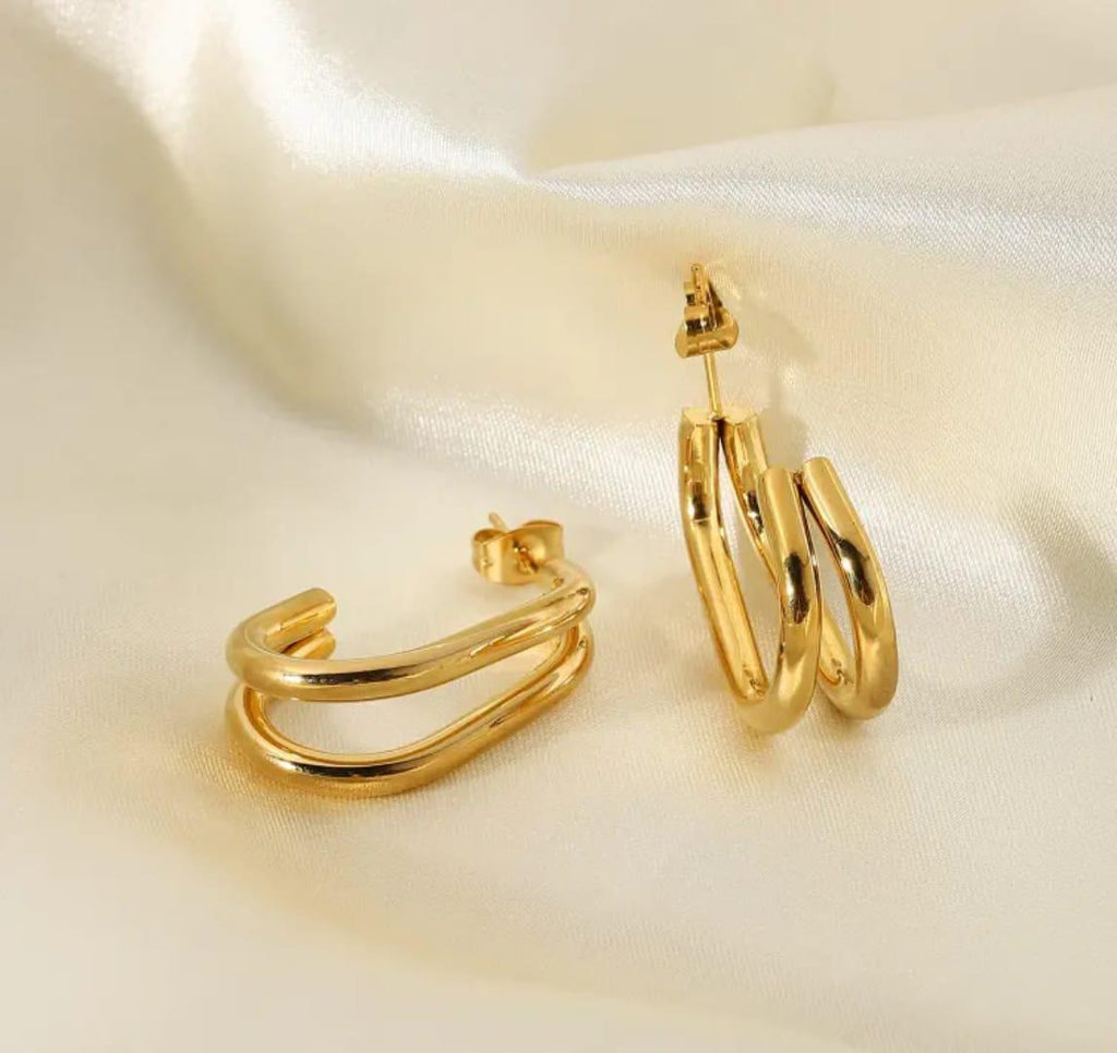 Duo Curve Earrings
