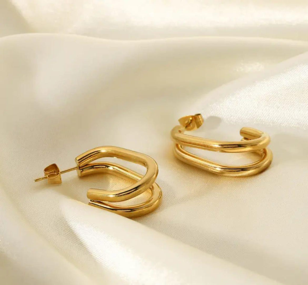 Duo Curve Earrings